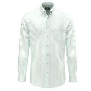 Fynch-Hatton Cotton Oxford Stripe Shirt